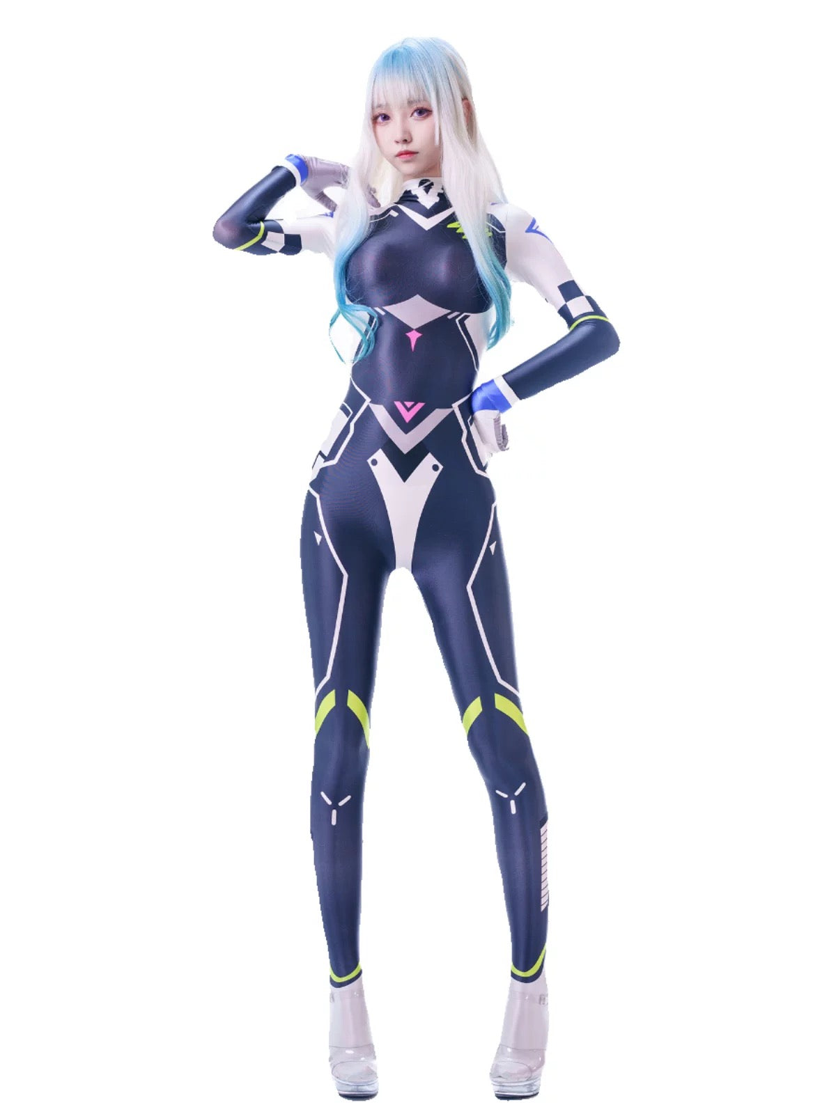 Anime Sci-fi Spandex Swimwear Cosplay Bodysuit Race Queen Costume Zentai - www.Shopthatapp.com