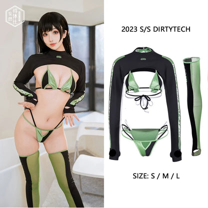 Anime Spandex Swimwear Sexy Bikini Cosplay Set - www.Shopthatapp.com