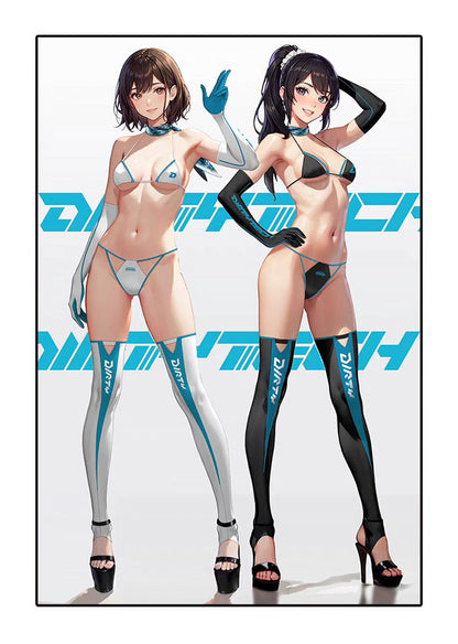 Anime Spandex Swimwear Sexy Bikini Race Queen Cosplay Set - www.Shopthatapp.com