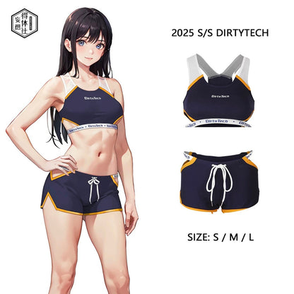 Anime Style Boxing Running Sexy Sports Activewear Set Hollow Tank Top with Shorts - www.Shopthatapp.com