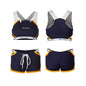 Anime Style Boxing Running Sexy Sports Activewear Set Hollow Tank Top with Shorts - www.Shopthatapp.com