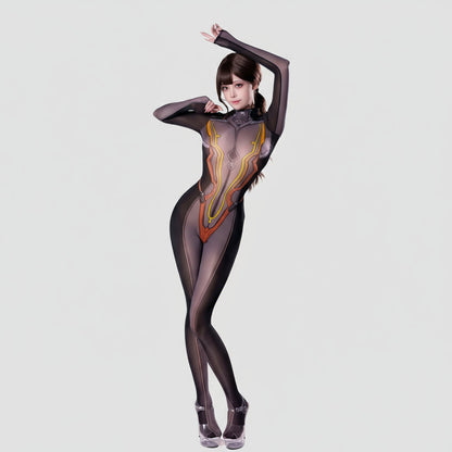 Anime Style Super Hero Eve Sheer 10D Nylon Full Bodysuit Body Stocking Lingerie - www.Shopthatapp.com