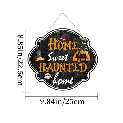 Imitation Wooden Doorplate Ghost Festival Haunted House Horror Atmosphere Decoration - www.Shopthatapp.com