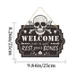 Imitation Wooden Doorplate Ghost Festival Haunted House Horror Atmosphere Decoration - www.Shopthatapp.com
