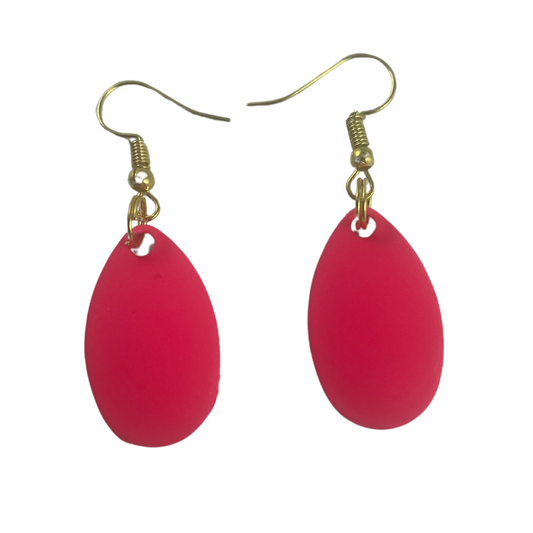 Indiana Pink Painted Spinner Blade Earrings