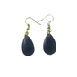 Boucles d'oreilles à lame tournante peintes en violet de l'Indiana 