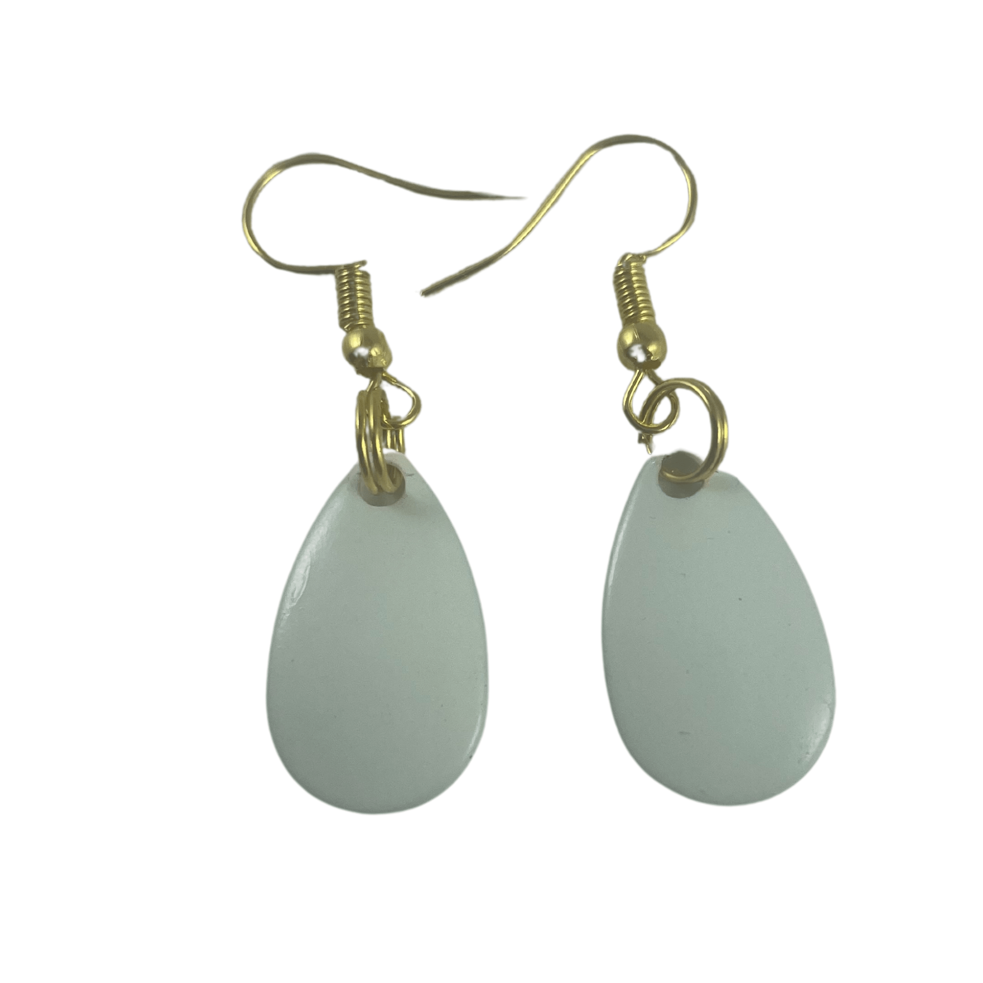 Indiana White Painted Spinner Blade Earrings - www.Shopthatapp.com