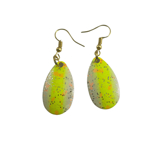 Boucles d'oreilles Indiana Spackle Chartreuse Glow Spinner Blade 