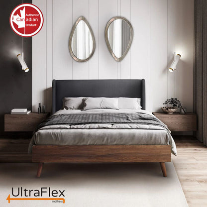 UltraFlex PARADISE - Natural Heavy Duty Foam Blend, Low Motion Transfer, Comfort+ Quilting, Orthopedic Cool Gel, and Spinal Posture Support Eco-Friendly Mattress (Made in Canada) - www.Shopthatapp.com