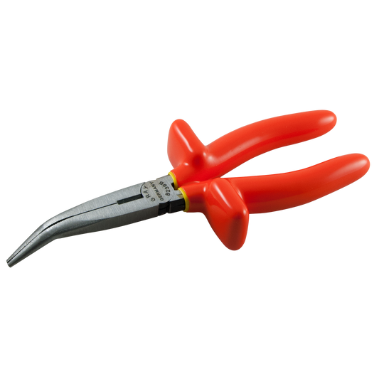 Insulated Needle Nose 45° Curved With Cutter - www.Shopthatapp.com #