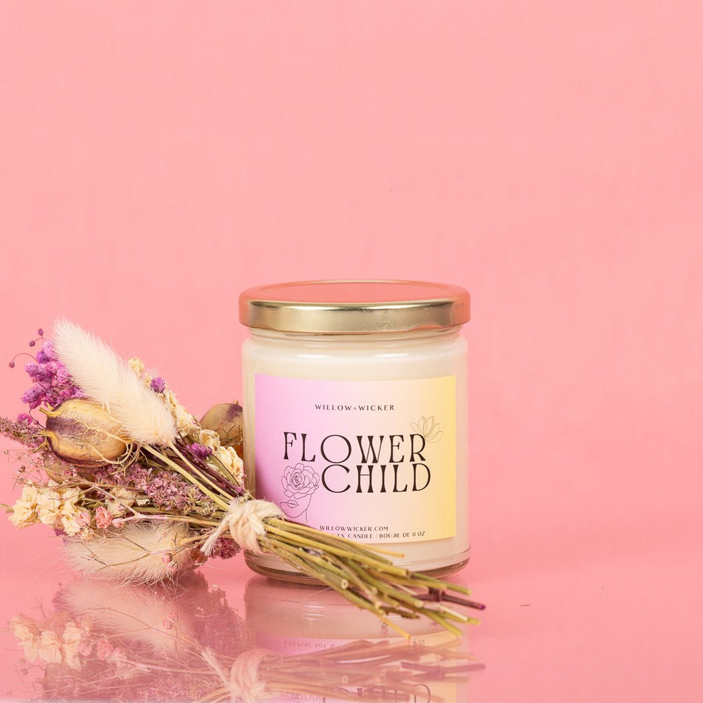 Flower Child Soy Wax Candle - www.Shopthatapp.com