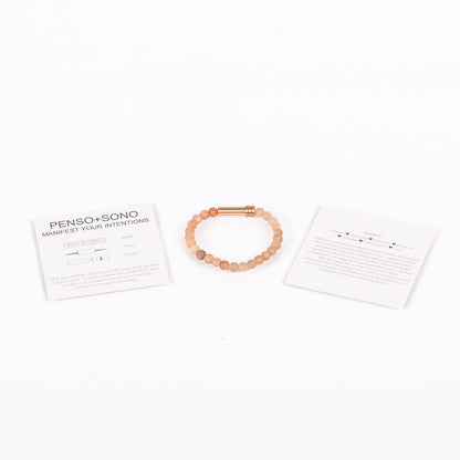 Bracelet d'intention en pierre de soleil