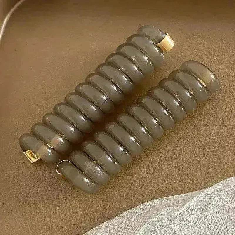 Japanese Braided Hair Band Phone Line Claw - www.Shopthatapp.com