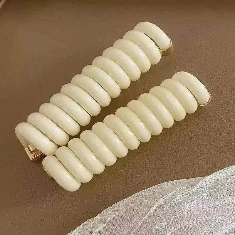 Japanese Braided Hair Band Phone Line Claw - www.Shopthatapp.com