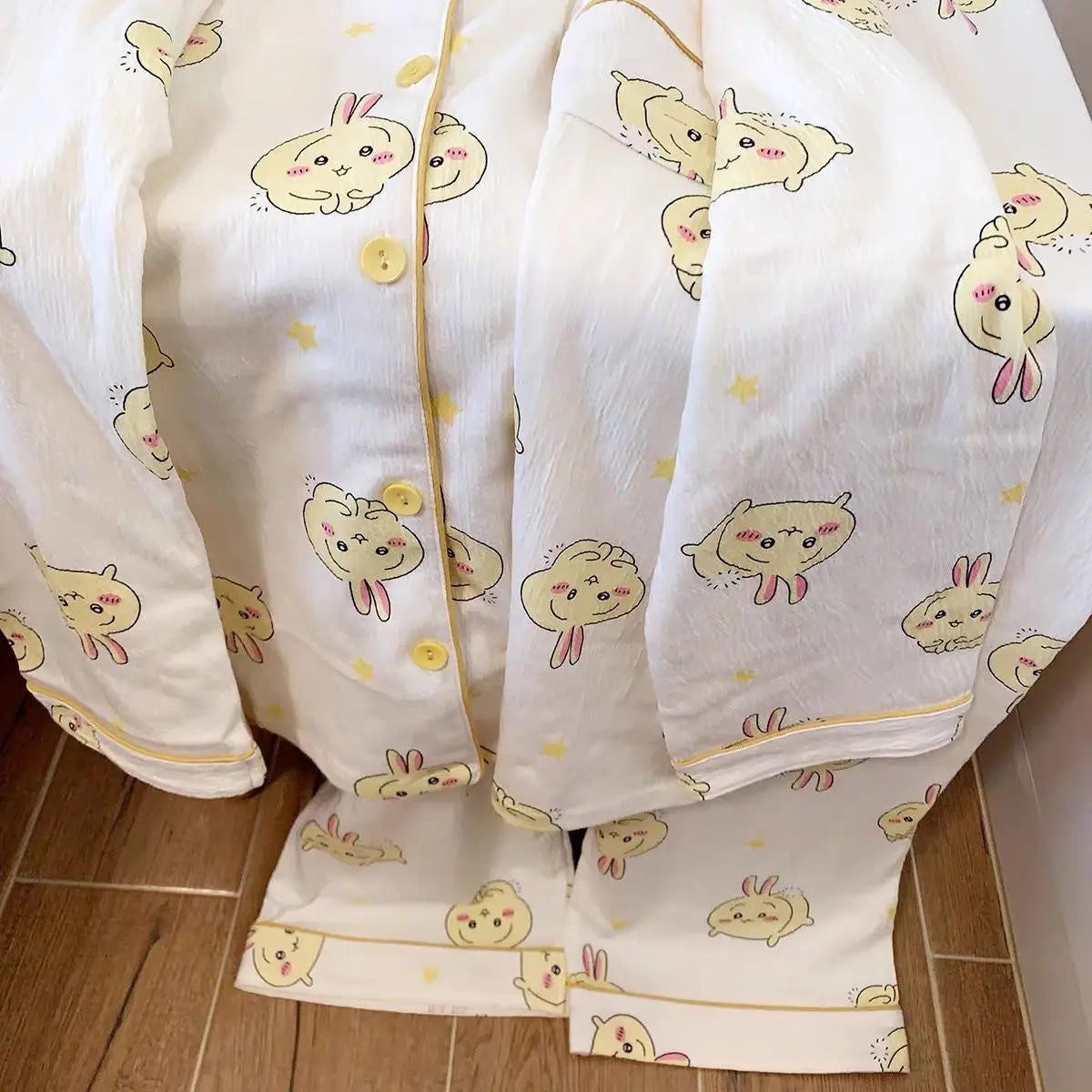 Japanese Sweet Cartoon Long Sleeved Pajamas For Women - www.Shopthatapp.com