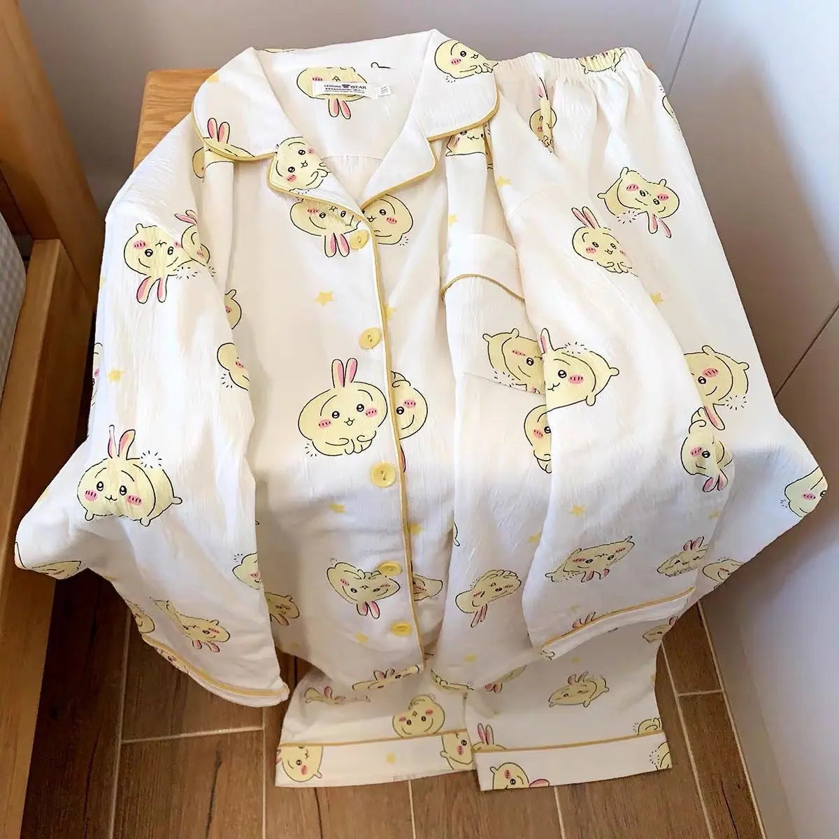 Japanese Sweet Cartoon Long Sleeved Pajamas For Women - www.Shopthatapp.com #