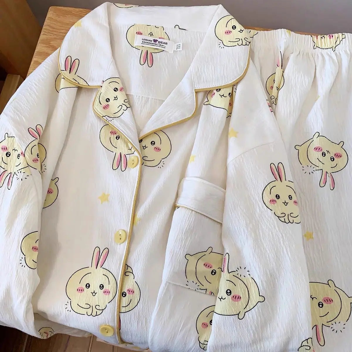 Japanese Sweet Cartoon Long Sleeved Pajamas For Women - www.Shopthatapp.com #
