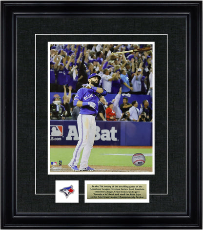 Jose Bautista Toronto Blue Jays Framed 8x10 Homerun Bat Flip Photo - www.Shopthatapp.com #