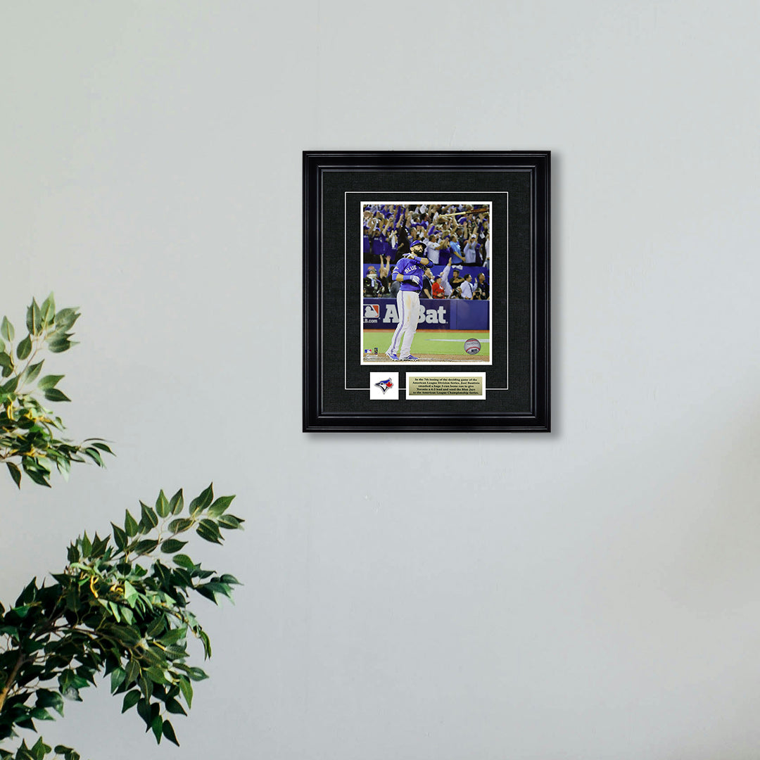 Jose Bautista Toronto Blue Jays Framed 8x10 Homerun Bat Flip Photo - www.Shopthatapp.com #