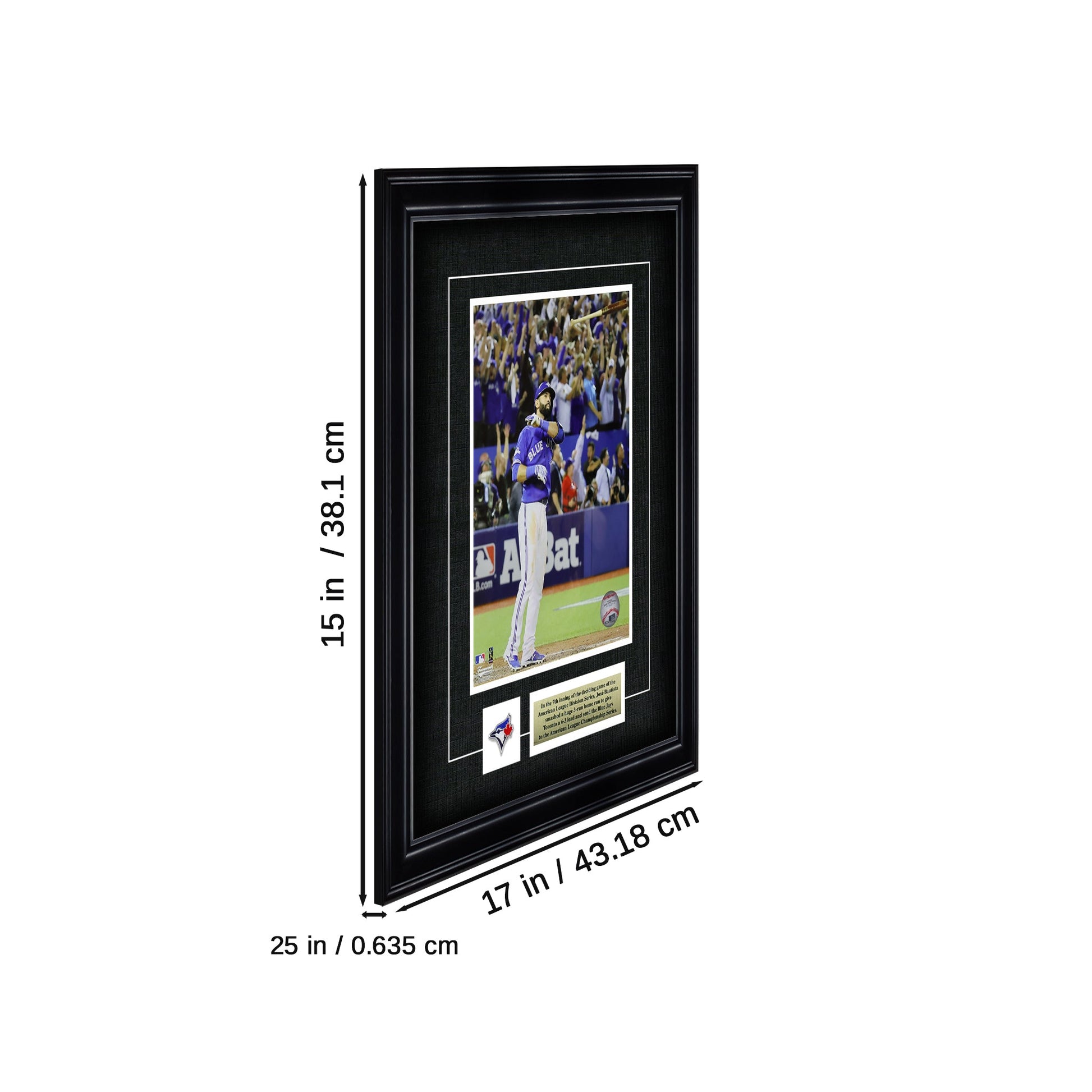 Jose Bautista Toronto Blue Jays Framed 8x10 Homerun Bat Flip Photo - www.Shopthatapp.com #