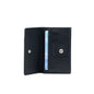 K0004AB | P/Biglietti da Visita/Carte di Credito in Vera Pelle pieno fiore, grana dollaro - Colore Nero - Dimensioni: cm 10 x 6 x 2 - Confezione: Gift Box rigido fondo/coperchio - www.Shopthatapp.com