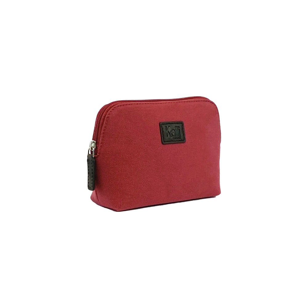K0026XB | Pochette da Donna in Canvas/Vera Pelle pieno fiore Volanata - Colore Bordeaux/Testa Moro. Chiusura con lampo. Dimensioni: cm 17 x 13 x 6,5 - Confezione: Sacchetto Tnt - www.Shopthatapp.com