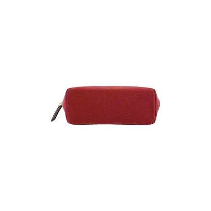 K0026XB | Pochette da Donna in Canvas/Vera Pelle pieno fiore Volanata - Colore Bordeaux/Testa Moro. Chiusura con lampo. Dimensioni: cm 17 x 13 x 6,5 - Confezione: Sacchetto Tnt - www.Shopthatapp.com