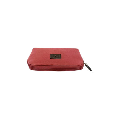 K0026XB | Pochette da Donna in Canvas/Vera Pelle pieno fiore Volanata - Colore Bordeaux/Testa Moro. Chiusura con lampo. Dimensioni: cm 17 x 13 x 6,5 - Confezione: Sacchetto Tnt - www.Shopthatapp.com