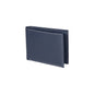K10203DB | Portafogli Uomo in Vera Pelle pieno fiore, con leggera grana. Colore Blu. Tasca p/monete. Dimensioni da chiuso: cm 12,5 x 9,3 x 1. Confezione: Gift Box rigido fondo/coperchio - www.Shopthatapp.com