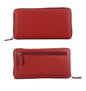 K10238VB | Portafogli Donna in Vera Pelle pieno fiore, con leggera grana. Colore Rosso. Dimensioni da chiuso: cm 18,5 x 10 x 2,5. Confezione: Gift Box rigido fondo/coperchio - www.Shopthatapp.com