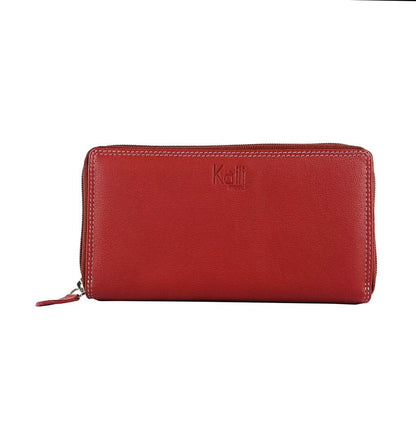 K10238VB | Portafogli Donna in Vera Pelle pieno fiore, con leggera grana. Colore Rosso. Dimensioni da chiuso: cm 18,5 x 10 x 2,5. Confezione: Gift Box rigido fondo/coperchio - www.Shopthatapp.com