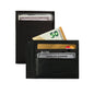 K10307AB | Portadocumenti/Carte Protezione RFID en Vera Pelle pieno fiore, grana dollaro. Couleur Noir. Dimensions: cm 12 x 9 x 0,5. Confezione: Coffret cadeau rigide fond/coperchio