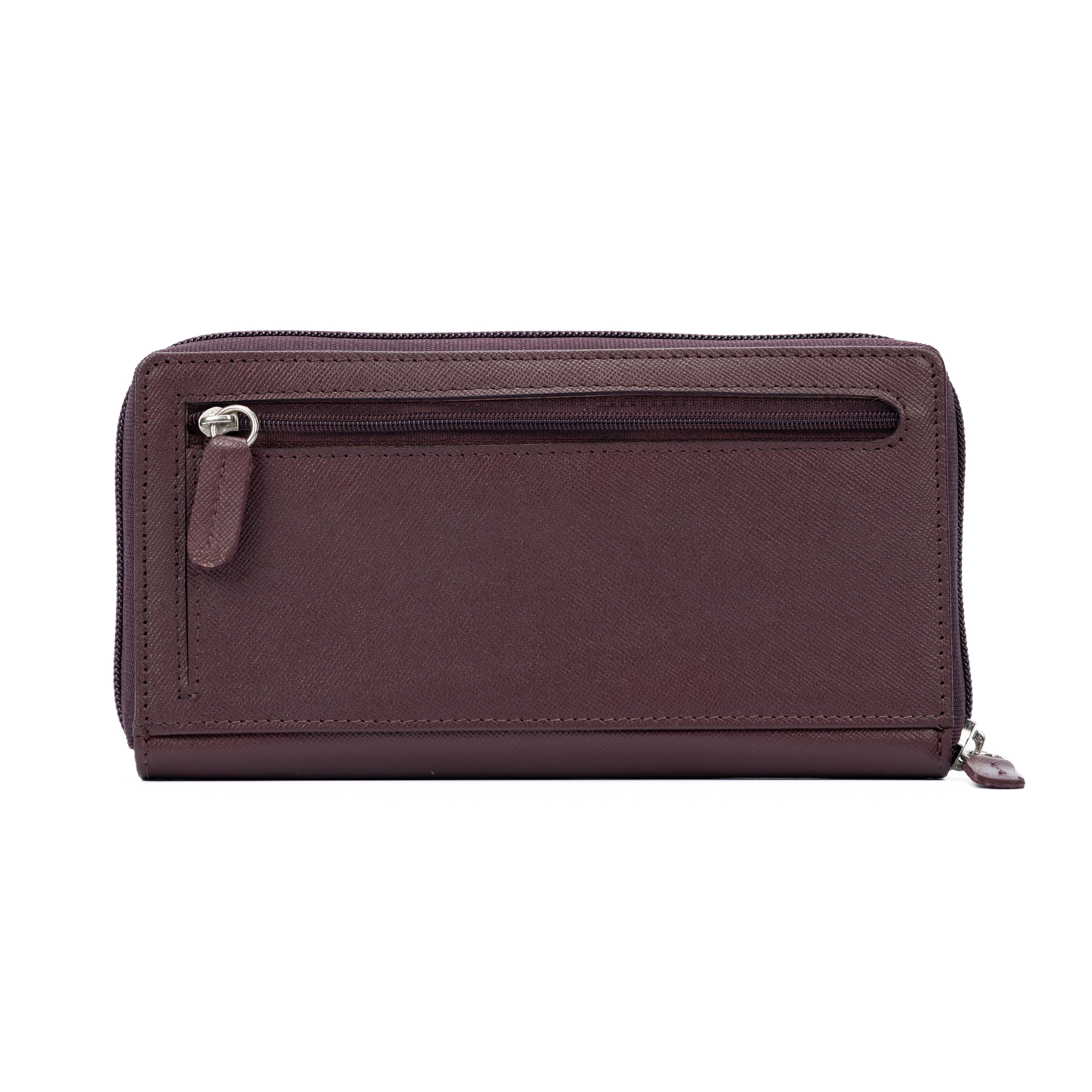 K10838XB | Portafogli Donna in Saffiano Vera Pelle. Colore Bordeaux. 6 slot per carte di credito. Dimensioni da chiuso: cm 18,5 x 10 x 2,5. Confezione: Gift Box rigido fondo/coperchio - www.Shopthatapp.com