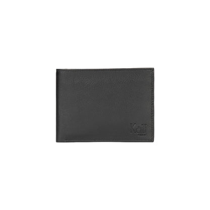 K11403AB | Portafogli Uomo in Vera Pelle pieno fiore, con leggera grana. Farbe Nero. Tasca p/monete. Maße des Tisches: 12,5 x 9,3 x 1 cm. Verpackung: Geschenkbox aus festem Fond/Kupfer