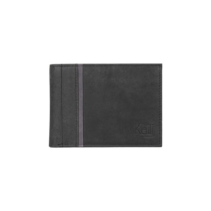 K12220AF | Portafogli Uomo in Vera Pelle pieno fiore, Naked. Colore Nero. Protezione RFID. Dimensioni da chiuso: cm 11,5 x 8,3 x 2. Confezione: Scatola regalo fondo/coperchio - www.Shopthatapp.com
