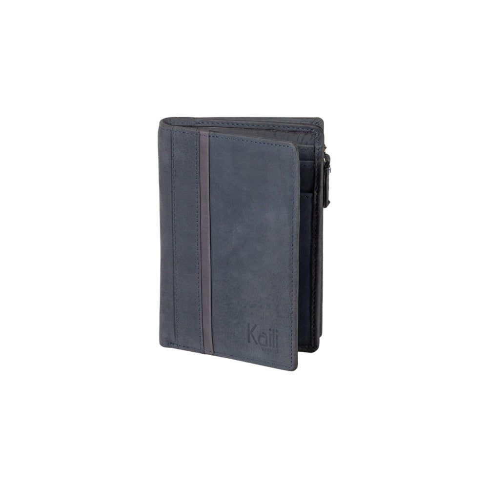 K12234DF | Portafogli Donna in Vera Pelle pieno fiore, Naked. Colore Blu. Protezione RFID. Dimensioni da chiuso: cm 9,5 x 14 x 3. Confezione: Scatola regalo fondo/coperchio - www.Shopthatapp.com