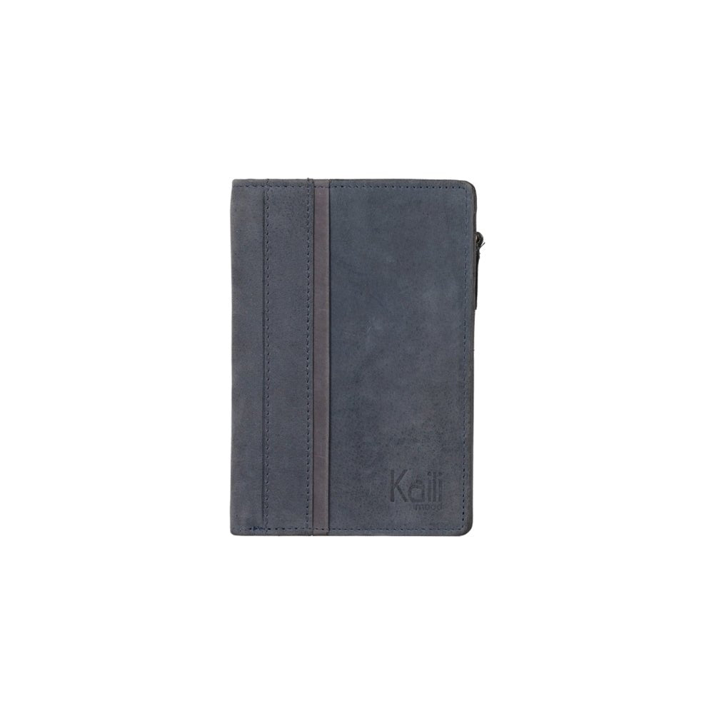 K12234DF | Portafogli Donna in Vera Pelle pieno fiore, Naked. Colore Blu. Protezione RFID. Dimensioni da chiuso: cm 9,5 x 14 x 3. Confezione: Scatola regalo fondo/coperchio - www.Shopthatapp.com