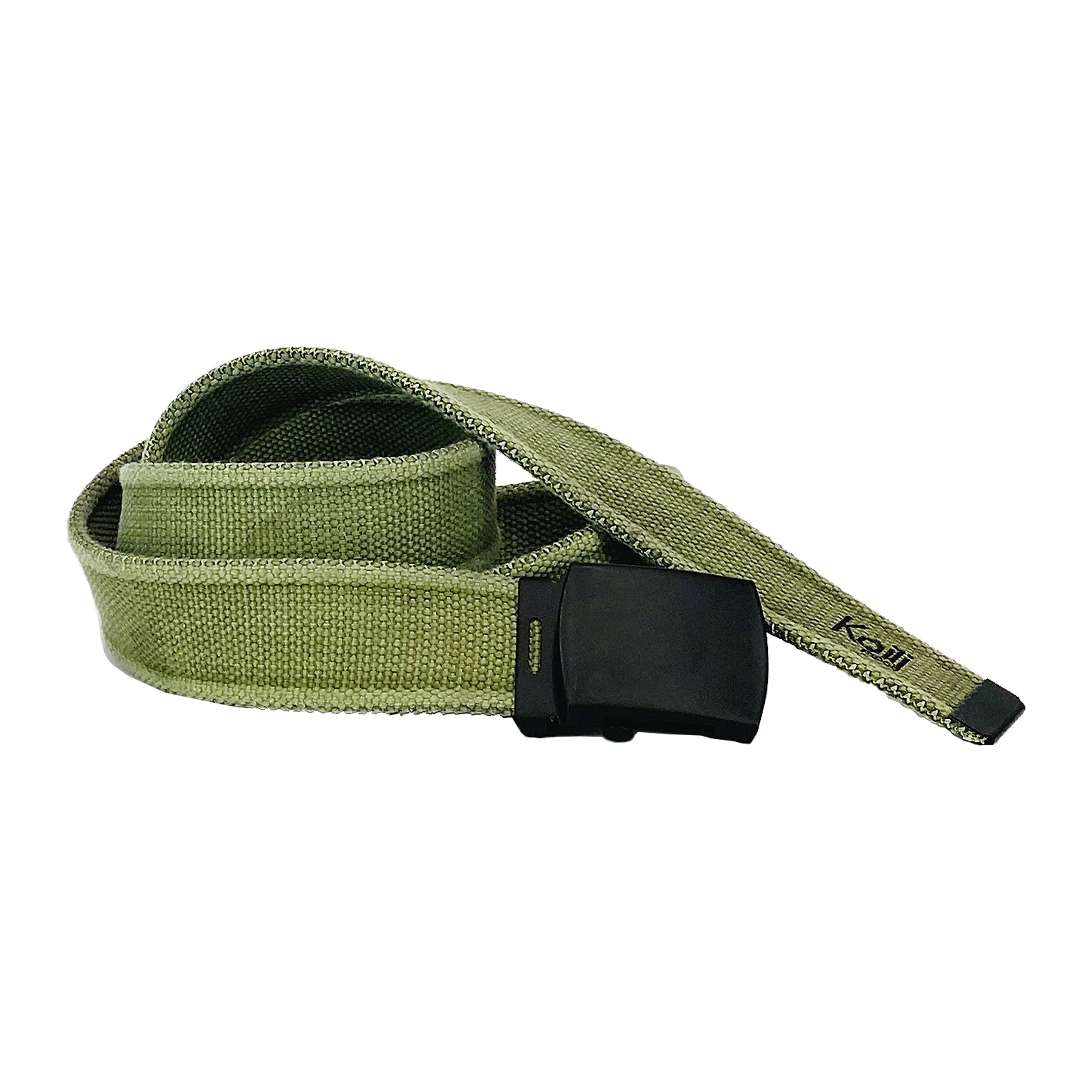 K4010EB | Cintura Nastro Canvas Stone Washed Col. Verde con Fibbia Nero Opaco. Dimensioni: cm 125 x 4 x 0,5 Taglia Unica - Accorciabile. Confezione: Gift Box rigido fondo/coperchio - www.Shopthatapp.com