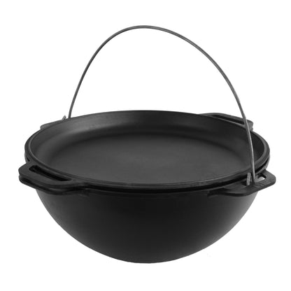 Kazan en fonte de 10 L avec couvercle de poêle