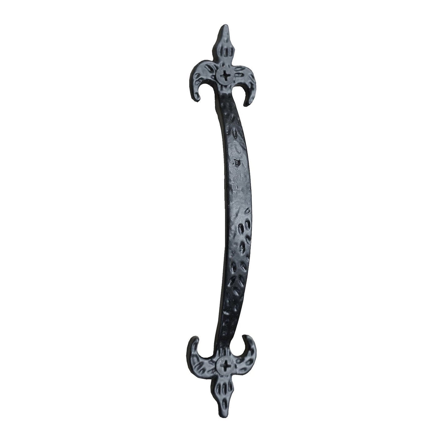 Cast Iron Fleur Handle Blk, Last Chance - www.Shopthatapp.com