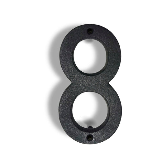 Colonial Wrought Iron Floating Number, 6.5 in, BLK, # 8 - www.Shopthatapp.com