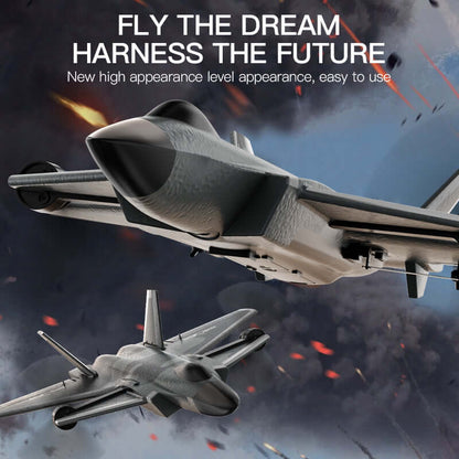 KF700 J-20 4-Channel Brushless Glider RC Plane, 300m Range, Camouflage Gray - www.Shopthatapp.com #