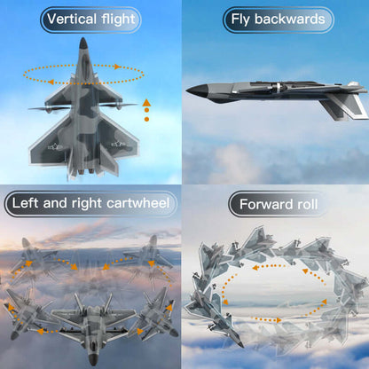 KF700 J-20 4-Channel Brushless Glider RC Plane, 300m Range, Camouflage Gray - www.Shopthatapp.com #