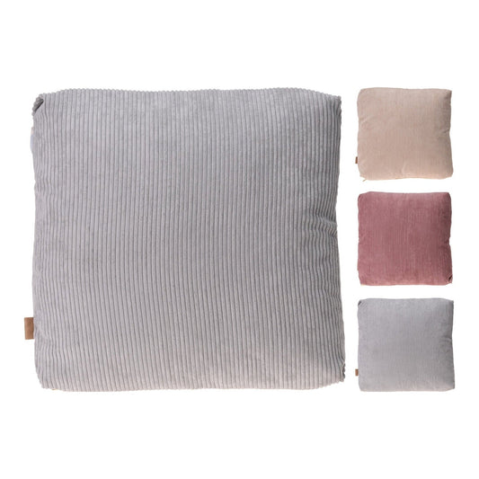 Coussin à motif velours côtelé 3Asst, dernière chance