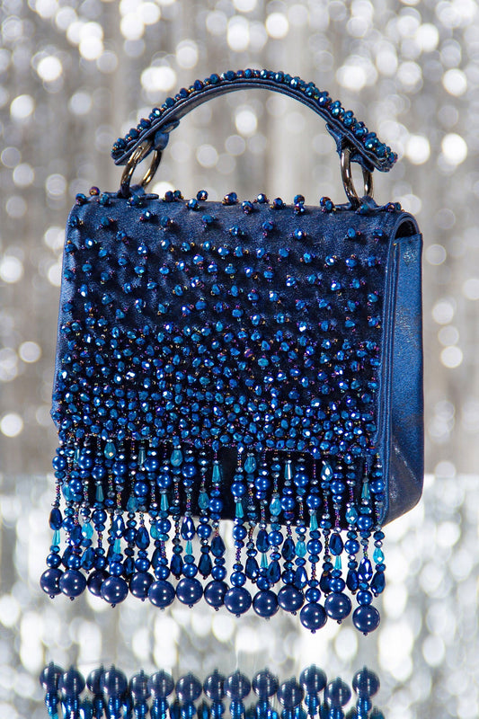 KYRA BLUE CLUTCH - Www.Shopthatapp.com