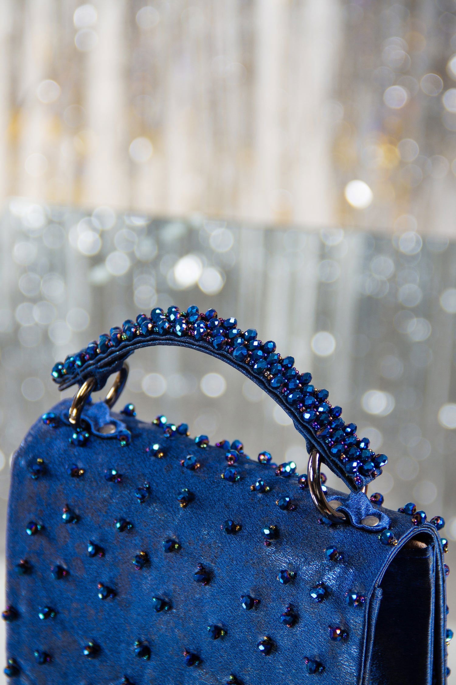 KYRA BLUE CLUTCH - Www.Shopthatapp.com