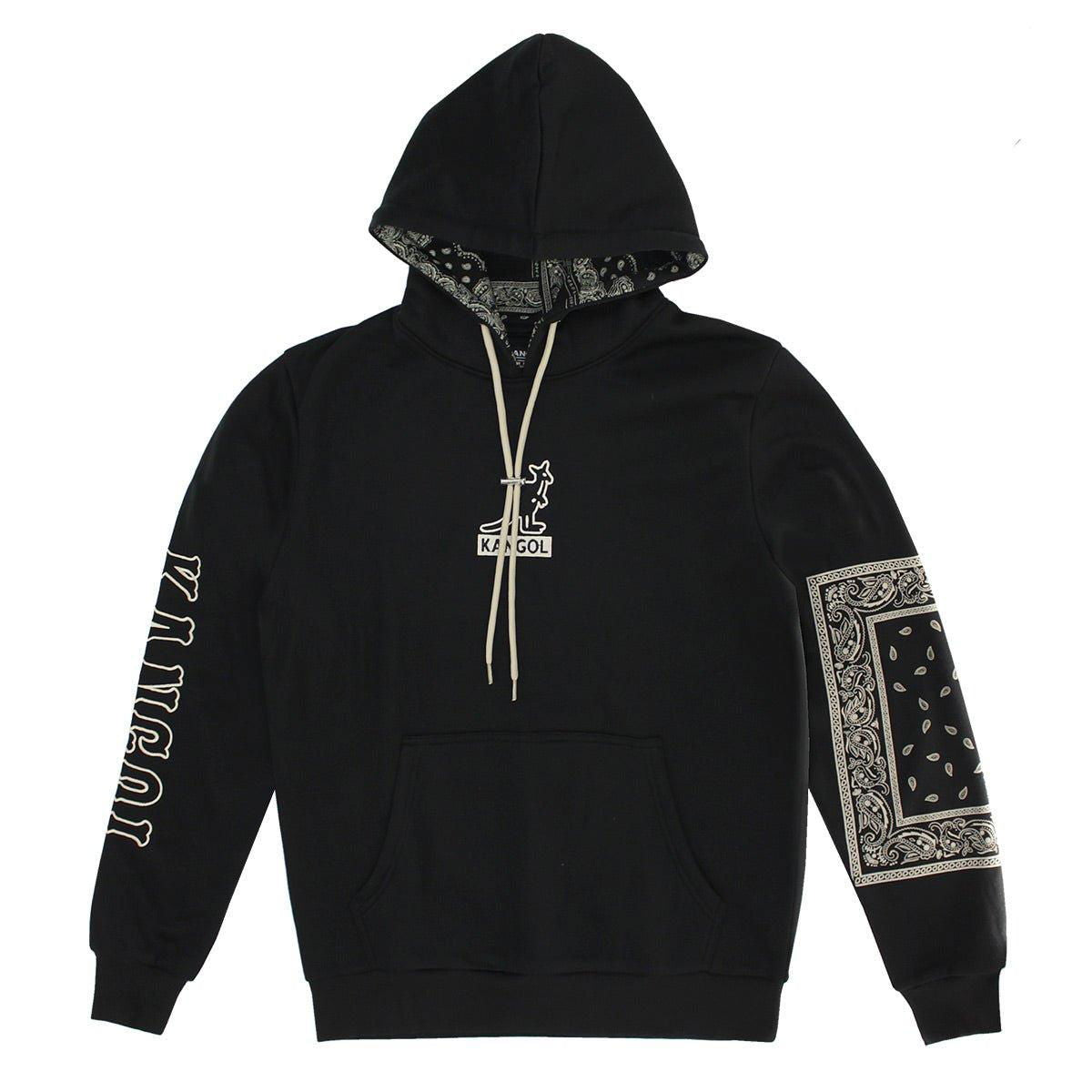 Kangol Boxed Out Paisley Hoodie-Him and her coats-www.Shopthatapp.com-Color:Black-Size:M-Fashion Hub Club