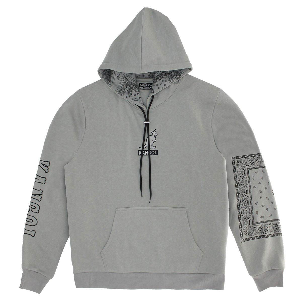 Kangol Boxed Out Paisley Hoodie-Him and her coats-www.Shopthatapp.com-Color:Dark Heather Mix-Size:M-Fashion Hub Club
