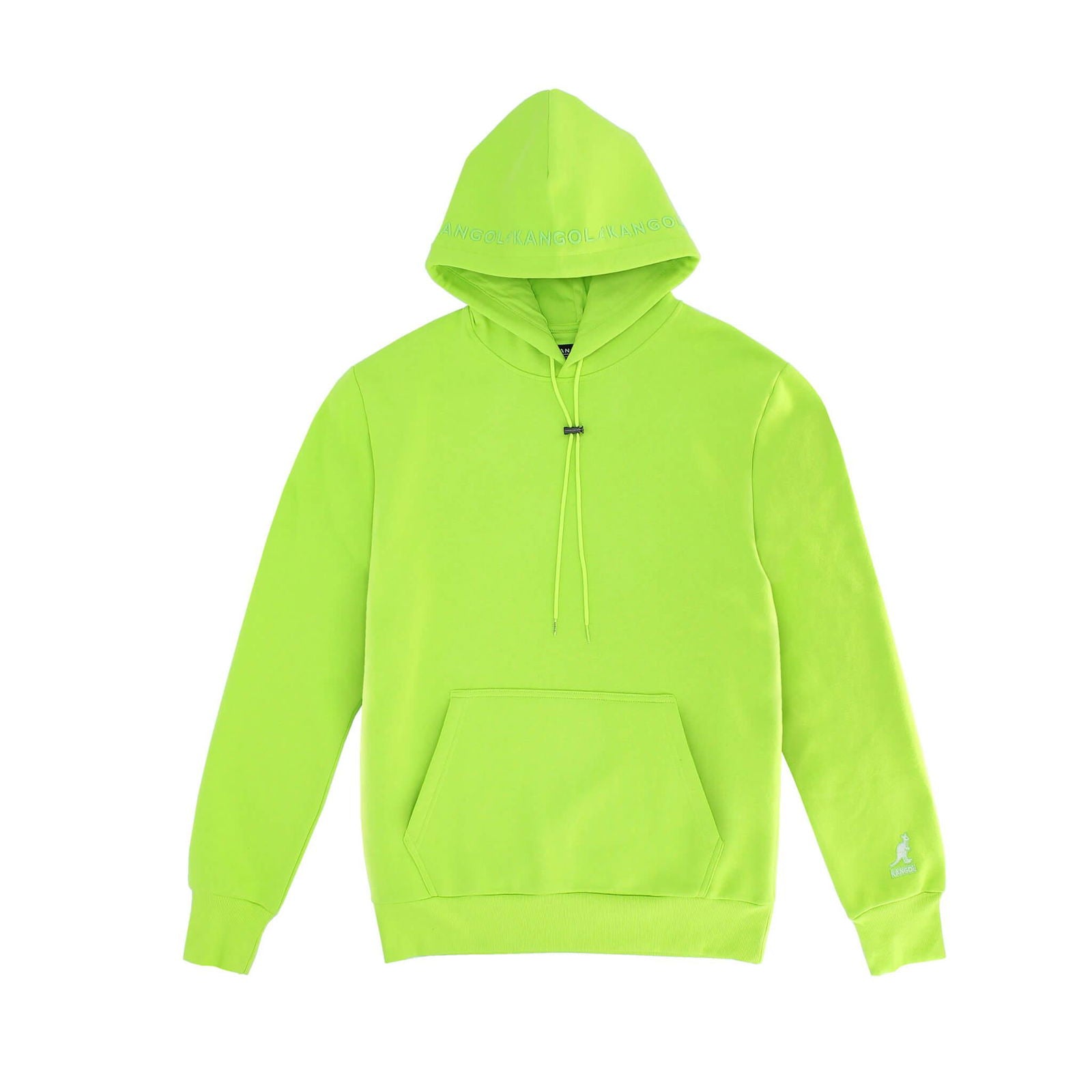 Kangol Embroidered Hoodie-Him and her coats-www.Shopthatapp.com-Color:Highlight Green-Size:XXL-Fashion Hub Club