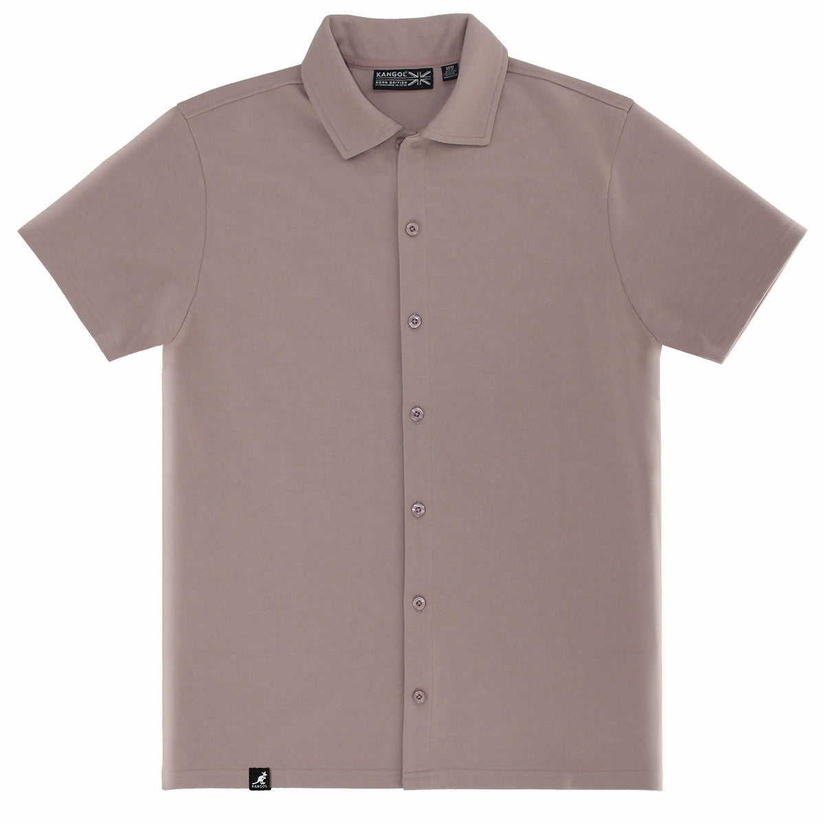 Kangol Fabricville Interlock SS Dress Shirt-Teen boys fashion-www.Shopthatapp.com-Color:Fawn-Size:XXL-Fashion Hub Club